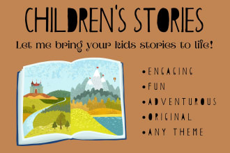 write an original and unique childrens story for you in english or german