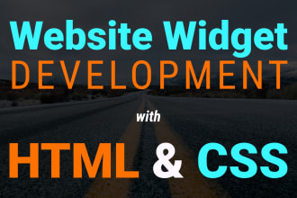 create a website widget with HTML and CSS and use ai for faster development