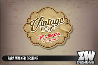 design a vintage retro style logo
