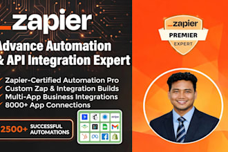 build zapier automation and custom API integration