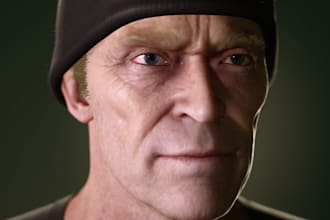 do a 3d character model