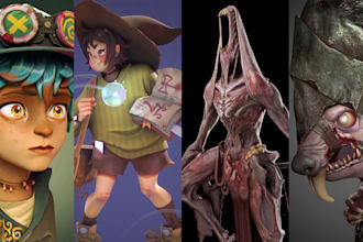 do a 3d character model