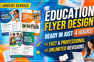 design education flyer within 4 hours