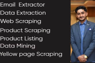 do web scraping,email extractor,data extraction,