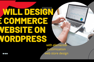design an outstanding e commerce website on wordpress