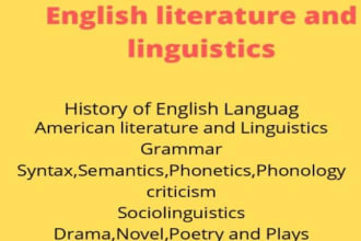 do english literature, american history and poetry
