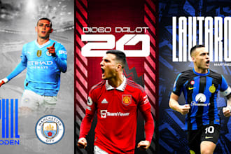 design sports poster, banner, flyer or any sports graphics