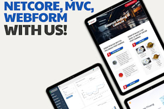 create and modify and fix bugs asp net mvc webform net core