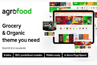 create a wordpress site with premium agrofood theme