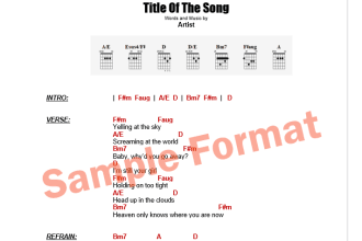 create an accurate chord chart of any song you like
