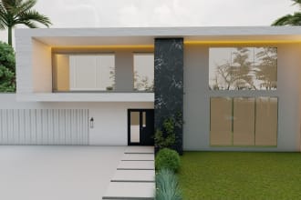 design landscape, terrace, backyard, pool and patio