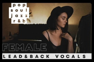 be your female singer vocalist in edm pop soul genres