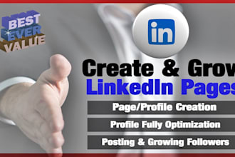 create and grow linkedin pages professionally