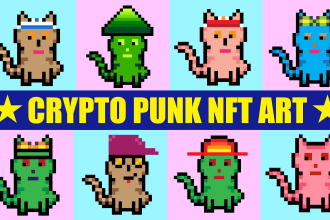 create crypto punks and nft pixel art collection