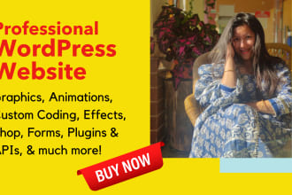 do wordpress website development, ecommerce website, laravel