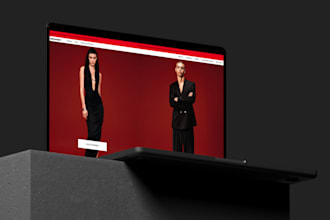 design a modern and minimalistic website for your business