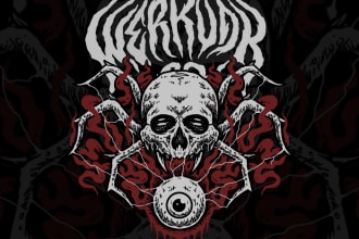 make an awesome dark art and heavy metal illustration for your brand
