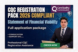 prepare a full cqc registration pack including statement of financial viability