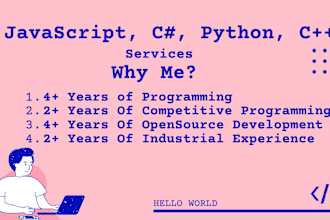 make programs in c python csharp and javascript