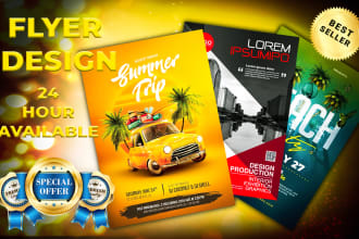 design professional business flyer, one pager, branded sales flyers, and posters