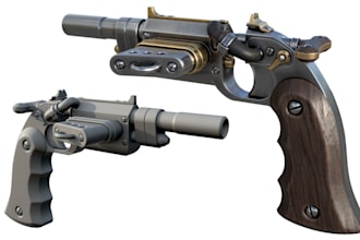 make a textured hard surface 3d model for your game