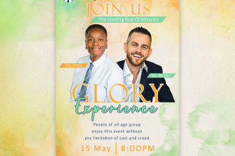 design christian church ministries flyer or poster