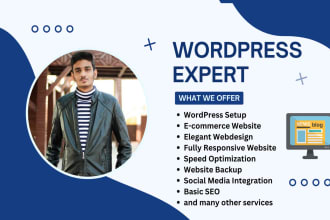 design an elegant and responsive wordpress website webdesign using elementor pro