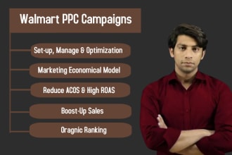 setup, manage and optimize walmart PPC campaigns with complete market analysis