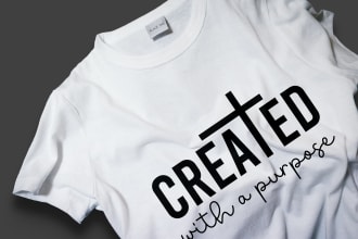 create christian t shirt design in 12 hours