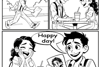 a personalized comic strip for you in cartoon style