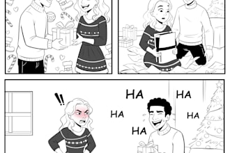 a personalized comic strip for you in cartoon style