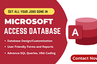 do any microsoft ms access database jobs