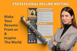 professional modern and ats resume writing, CV design and editing