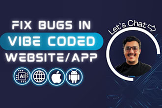 fix bugs in vibe code, replit, lovable, based44, or v0 ai