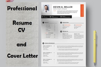 resume, CV, cover letter writing and design