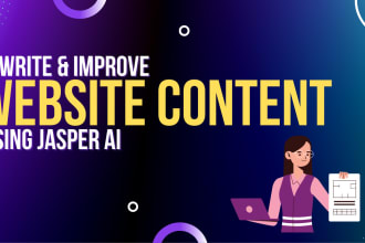 rewrite, improve your website content using jasper ai