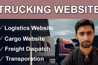build a trucking website, logistics website, dispatch, freight broker, transport