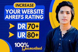 increase domain rating dr ahrefs and ahref ur rating with authority backlinks