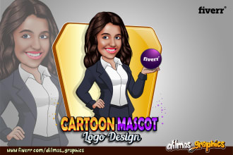 design unique cartoon, mascot, or character logo design