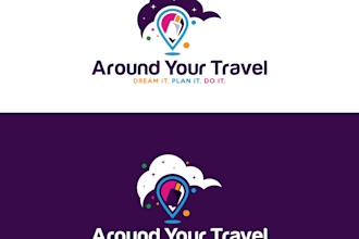 create a eye catching travel agency, tour and hotel logo