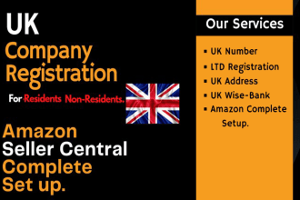 create amazon seller central, UK company registration