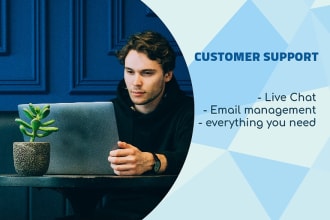 do customer service, email and chat support in german