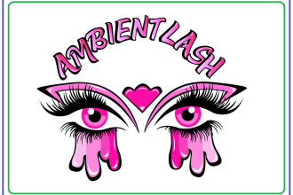 do a ambient lash business logo design