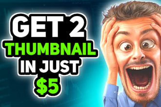 design 2 eye catchy and cash cow youtube thumbnail