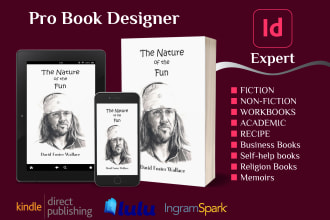 do book formatting, book layout design, KDP, lulu, selfpublish