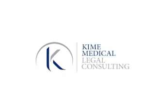 design kime medical legal consulting logo in 1 day