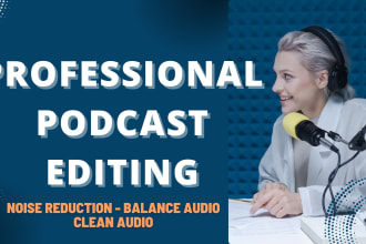 professionally edit your podcast audio