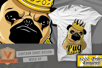draw an eye catching cartoon tshirt design