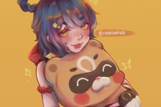 do illustrations, portraits, and cute couple
