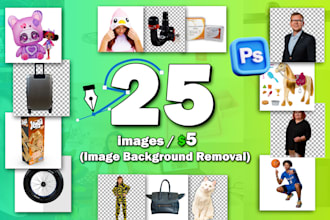 25 images clipping path, remove background with bulk offer